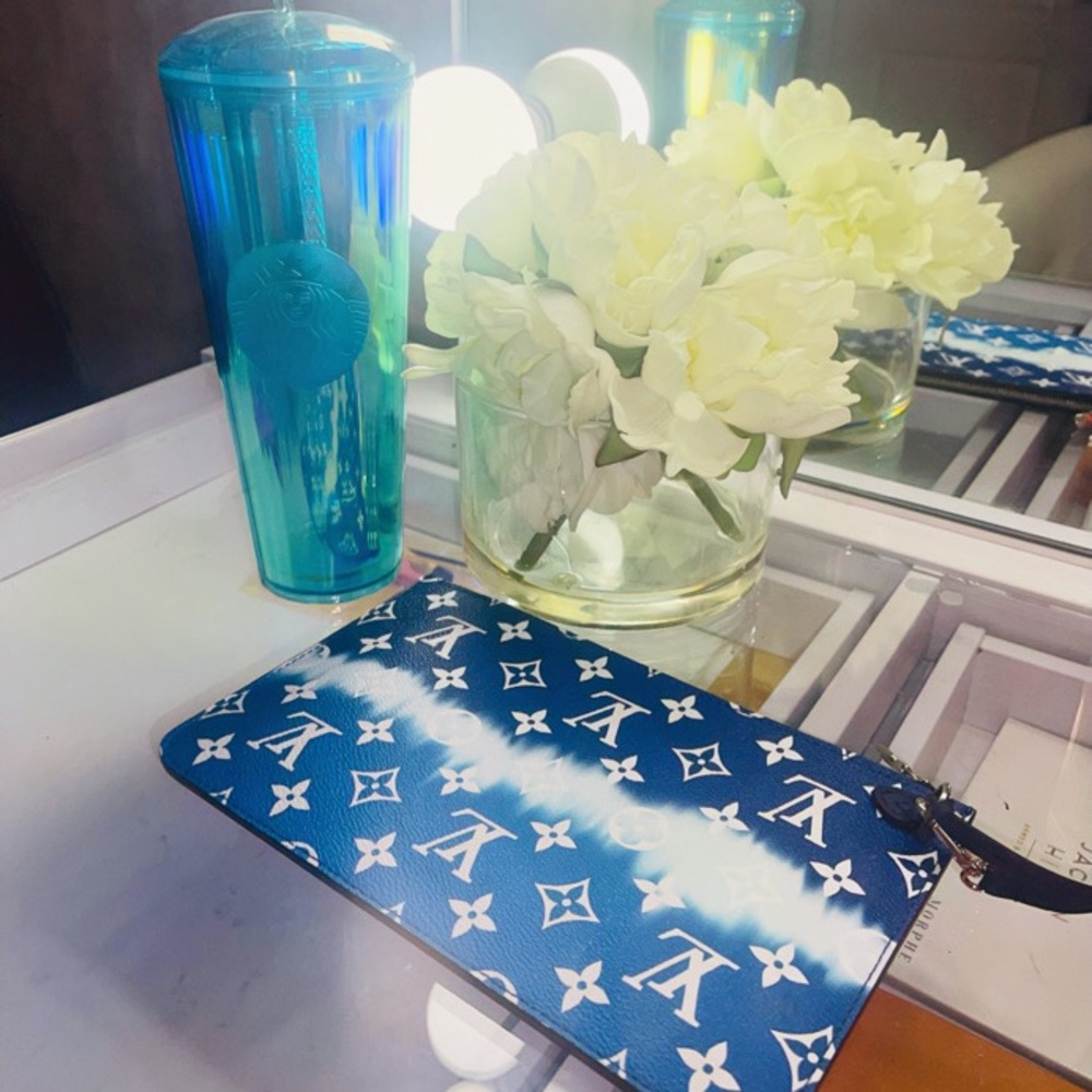 Louis Vuitton blue scale pouch